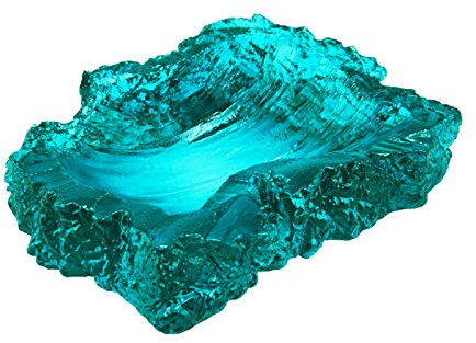 Aschenhalter Kreativer, hochwertiger Glas-Aschenbecher for Zuhause, Büro, Wohnzimmer, Zigarrenaschenbecher, 15,2 cm, großes Fassungsvermögen, Geschenk for Raucher Zigaretten-Aschenbecher (Color : B)