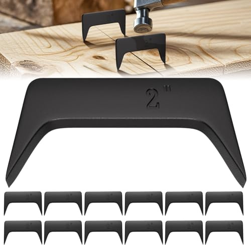 12Pcs Pinch Dogs Woodworking, 2 Pinch Dogs, Wood Pinch Clamps, Pinch Clamp Dog, Wood Working Pinch Clamps, Heavy solid steel Pinch Dogs 2 Inch Used for Assembly and Clamping, Tight Fitting Joinery