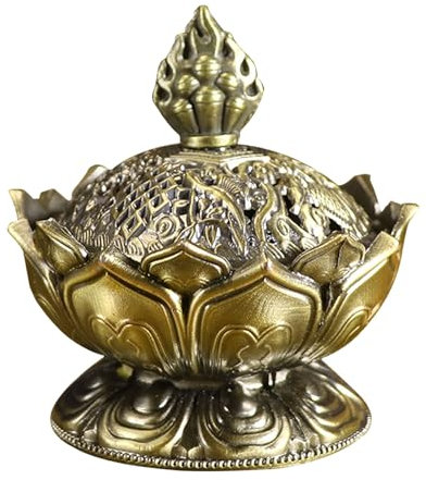 Bruciatore Di Incenso In Zinco - Porta Incenso A Cono | Bruciatore A Cascata Con Fumo A Riflusso Per Il Relax | Decorazione Per La Casa, Aromaterapia | Regalo Per Meditazione Spirituale Da Interno