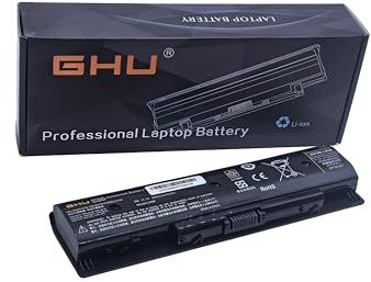 GHU New Battery PI06 PI06XL Compatible with HP Notebook HSTNN-LB4N HSTNN-UB4N HSTNN-LB4O PI09 PN 710416-001 710417-001 HSTNN-YB4N HSTNN-YB4O P106 PI06 PI06XL PI09 58WH 5200mAH 10.8v11.1v