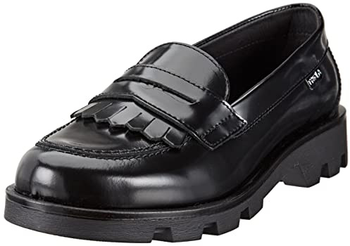 Paola 854113, Zapatos para Uniformes de Escuela, para Niñas, Negro, 40 EU