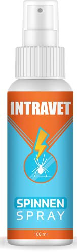 Saint Nutrition® Intravet - Anti SPINNEN Spray, Hochwirksam zum vertreiben für Innen & Aussen - Mittel zum Spinnen vertreiben - Anti Spinne Ungeziferspray zur Spinnenabwehr - Spinnenspray 100ml