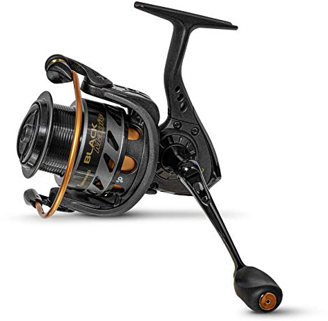 Browning professionell ausgestattete Black Magic MSF 320 Angelrolle zum Feederangeln Grundangeln mit CNC Edelstahlkurbel Bremskraft bis zu 10Kg und 3 Kugellagern Schwarz-Orange