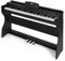 MUSTAR Digital Piano 88 Weighted Keys, Full Size 88 Key Piano Keyboard Semi Weighted, Home Electric Piano with Furniture Stand and Triple Pedal, Music Stand, USB MIDI, Black