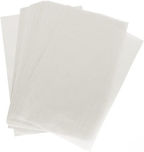 100 PCS Baking Paper Sheets, 23x33cm Greaseproof White Precut Non-Stick Parchment Paper for Baking Food Wrapping Deli Paper fit Cake Cookie Sandwiches French Fries Bread Hot Dogs