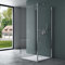 Mai & Mai Duschkabine U-Form Dusche Duschabtrennung BTH: 90x90x195cm ESG-Sicherheitsglas Klarglas mit Nano-Beschichtung Ravenna36UK