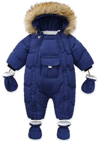Acuryx Bebé Niñas Trajes de Nieve Niños con Guantes y Calcetines Mono Impermeable Mameluco de Invierno Chaquetas de Esquí Ropa de Abrigo Antivento