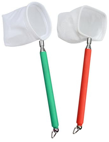 Aquarium Fischnetz 2Pcs Garnelen Fangnetz Aquarium Angeln Fischer Netz Ausziehbar Fischnetz Garnelen Kescher