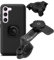 QUAD LOCK Soporte de Teléfono para Manillar de Moto Pro con Amortiguador de Vibraciones y Funda mag para Galaxy S23