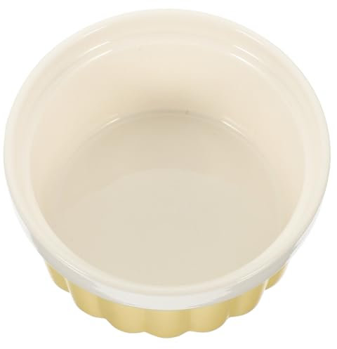 WATIIFUFU 1 Cuenco Redondo de Cerámica para Hornear Cuenco para Servir Postres Crème Brûlée Cuencos de Cocina para Sopa Fideos Instantáneos Leche Y Verduras