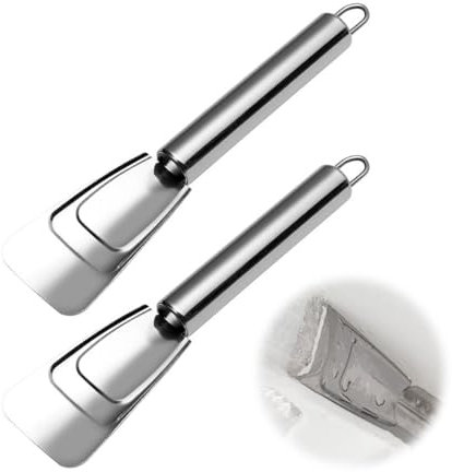DLPRK 2 pezzi Raschietto Paletta Ghiaccio per Frigorifero e Congelatore, pulizia frigorifero, no daña el descongelador, ideal para uso domestico e automobile