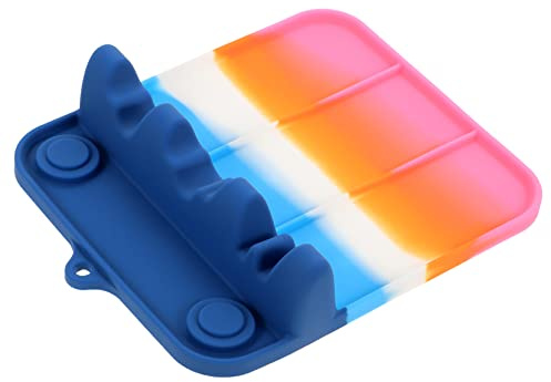 LIFKOME Portacucharas De Sopa Soporte De Silicona Para Cucharas y Tenedores Esterilla De Secado De Cocina Reposa Cubiertos Para Cocina