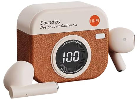 Générique Wireless Earbuds, Wireless Earphone, Touch Control, Noise Cancelling, Long Battery Life, Charging Case Included, 3.74x1.46x4.96 inches, for Phones, Game, Travel, Adults, Men, Women