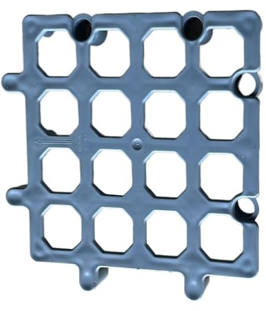 Paletas de suelo en el sótano | Paleta de suelo de cojín entrelazada para almacenamiento – Paleta de plástico, paletas de suelo ligeras e impermeables, entrelazadas con bloque de almacenamiento de