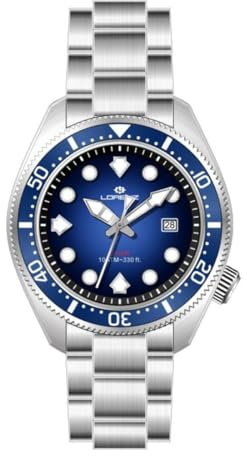 Lorenz Diver 26169GG sportklocka för män kvarts – 100 meter dykarklocka – armband i rostfritt stål