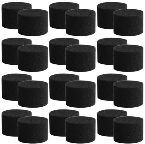 NUOBESTY Esponjas Hidropónicas para Cultivo sin Tierra 50 Unidades 45X30 MM Negras para Germinar Verduras y Brotes Esponjas para Jardinería y Cultivo Hidropónico