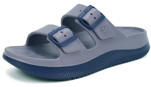 ONCAI Sandales de Récupération Femmes 2026 Boucle Réglables Confortable Orthopediques Fasciite Plantaire Slides Sport Extérieures été Légèr Antidérapante Clair/Foncé Violet Taille 36