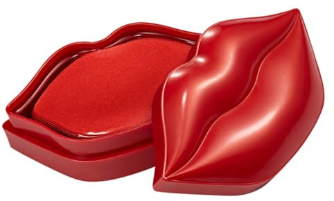 IWOWHERO Masque de Nuit Lèvres Hydratant et Nourrissant en Gel 20 Patchs en Tissu Non Tissé, Soin Anti-gerçures pour Lèvres Sèches et Sensibles