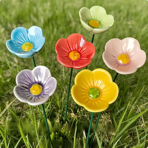 3 abbeveratoi per api da giardino, abbeveratoio per insetti, abbeveratoio per api con spina, fiori creativi, da giardino, idea regalo, ciotola per mangime per miele, dispenser (multicolore, 8 pezzi)
