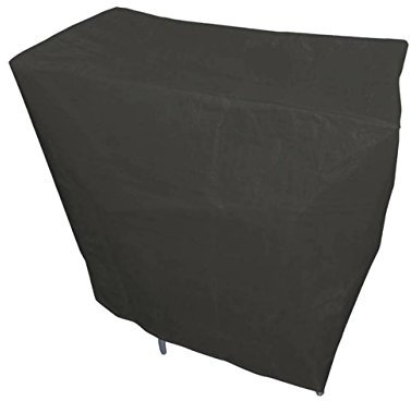 Hillfield Grillabdeckung rund oder eckig Abdeckhaube runde oder eckige Grills/Bistrotische (Schwarz, 80 x 45 x 80 cm ECKIG)