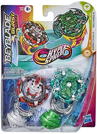Beyblade Burst Rise Hypersphere Doppelpack Shield Kerbeus K5 und Behemoth Cyclops C5 – 2 rechtsdrehende Kreisel, ab 8 Jahren