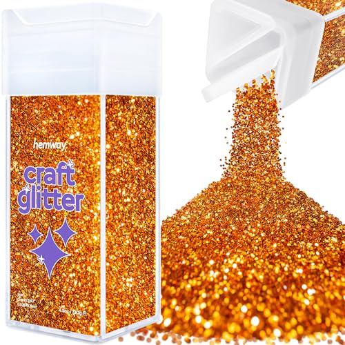 Hemway Craft Glitter Shaker Copper 130g Chunky | for Resin & Epoxy Crafts, Christmas Art Supplies, Nail, Body, Face, Eye, Festival, Crafting, Slime, Sparkle