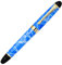 Jinhao X450 Füllfederhalter, blauer Marmor, mittlere Feder, Goldverzierung, 16 Stile