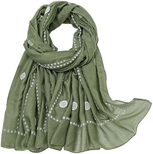 MAIRY Damen Schal Stola Halstuch Tuch aus Viskose für Frühling Sommer Ganzjährig M16506