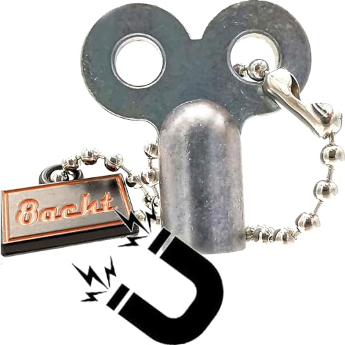 Heizungsentlüftungsschlüssel Entlüftungsschlüssel für Heizkörper mit Magnethalter, Vierkantschlüssel Heizung Heizkörper Lüfter, Heizungsschlüssel zum entlüften Heizungslüfter Entlüfter