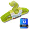 Babybooh 4er Set Kleiderbügel für Kinder & Baby - Mitwachsende Kinderkleiderbügel rutschfest & ausziehbar - Kleider-Bügel Kinderkleidung, Babybügel, Kinderbügel grün