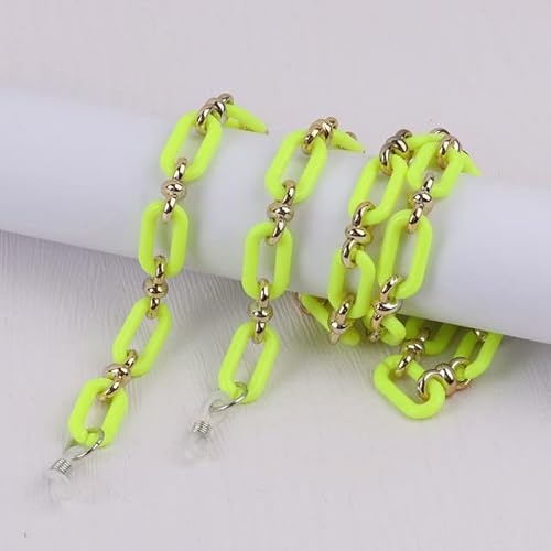 SOREZE Acrylique Bouton chaîne Lunettes Lunettes chaîne Femmes Anti-Perte Masque Suspendu Lunettes de Soleil lanières Tenir Cordon Sangle Corde Collier