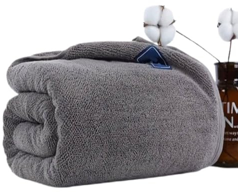 Opel tex Sábana de baño Extra Grande de Gran tamaño, 150 x 200 cm, Toallas 100% algodón Egipcio, súper Suave, de Secado rápido y Absorbente, Enorme Toalla de baño de 600 g/m² (Gris carbón)