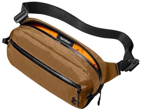 tomtoc X-Pac slingväska 3,5L crossbody bag med RFID-skydd kvinnor | Fodral för midje‑, bröst‑, bältes‑ och axelväska, perfekt för vandring, resor och vardag