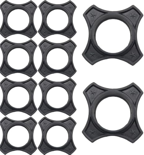 10 Pcs Rubber Microphone Anti-roll, Anti-Fall and Anti-Slip Sleeve, Microphone Protection Rings, Microphone Accessories, Black