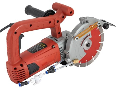 Electric Concrete Saw, 7.5'' Wet/Dry Circular Saw Cutter with Max. 2.8in Adjustable Cutting Depth, Electric Slotting Machine Tool for Granite, Stone, Porcelain, Wood, Concrete (7.5Inch)
