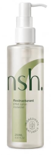nsh. Reestructurador Aceite Capilar Efecto WOW Pelo Anti Frizz 250 ml. Protector Térmico para el Cabello con Argán, Coco, Almendra, Ricino y Vitamina E. Control del Volumen y Brillo Inmediato