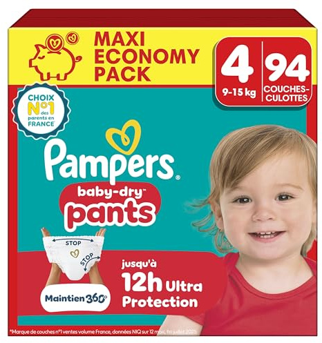 Pampers Baby-Dry Pants Couches-Culottes Taille 4 x94