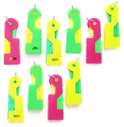10 Pcs Enfile Aiguille Machine à Coudre et Main, Enfileur Automatique Plastique Coloré, Passe Fil Couture Accessoire Mercerie pour Aiguilles Couture, Broderie, Point de Croix et Bricolage