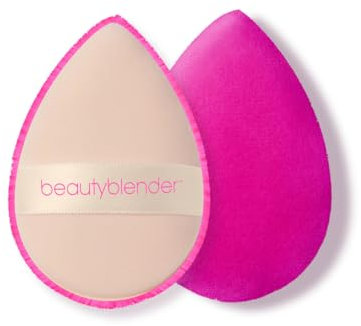 BeautyBlender Power Pocket Puff Make up Schwamm doppelfunktional Waschbares Schminkschwämmchen Puderquaste Plüsch, Pink, 1 stück