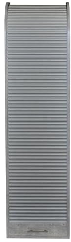 Rolloschrank Jalousienschrank Büroschrank Schrank Aktenschrank Organizer I Beton/Silber