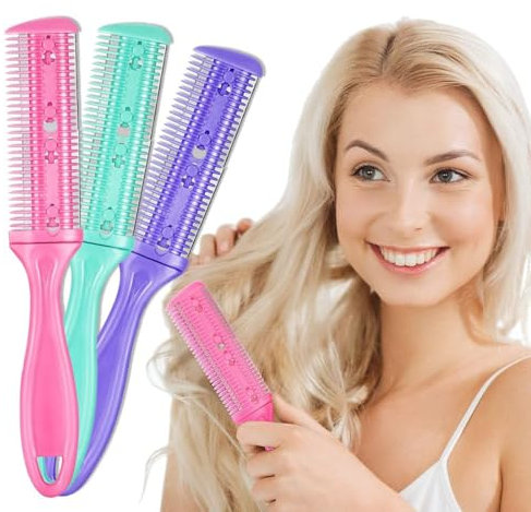 PLABBDPL Pettine tagliacapelli, 3 pezzi pettine per tagliare i capelli, tagliacapelli, set da parrucchiere