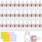 FRIUSATE 30pcs 2ml Dropper Bottle, Mini Empty Glass Dropper Bottles with 3 Dropper Pipettes, 2 Sheet Label Stickers Refillable Sample Dropper Bottle for Perfume Essential Oil Aromatherapy Eye Drops