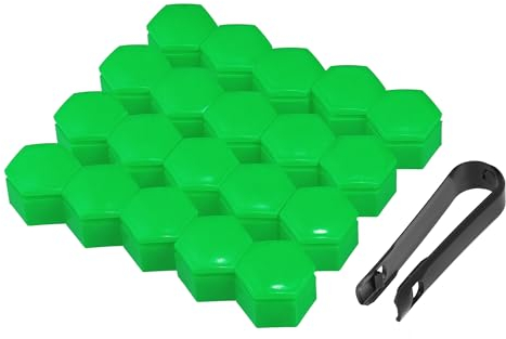 QUARKZMAN 20 Tapas de Tuercas de Rueda para Land Rover Range Rover 22Mm Verde