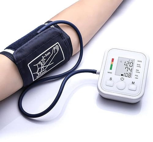 Digital Blood Pressure Monitor Medical BIHS Approved Blood Pressure Machine Upper Arm BP Cuff for Home Use Heart Rate Hypertension BP Monitor Clinically Validated Accurate Results & Memory