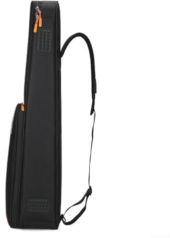 DAZZLEEX Instrumentenkoffer für Mini-Saxophon, Klarinette und digitale Blasinstrumente - Oxford-Gewebe, Schwarz, 73 x 16 x 12 cm - Geeignet für C-Instrumente, wie Abgebildet