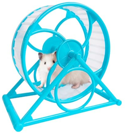 Ruota da corsa per piccoli animali domestici, ruota per criceti Spinner silenziosa,Ruota per esercizi trasparente per piccoli animali domestici | Giocattolo con ruota antiscivolo interna con struttura