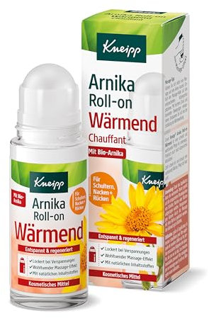Kneipp Arnika Roll-on Wärmend - Massageroller lindert & lockert Verspannungen & Schmerzen im Nacken, in Schultern, Rücken & Muskeln - ideale Entspannung nach Sport & Arbeit Dank Wärmewirkung - 50ml