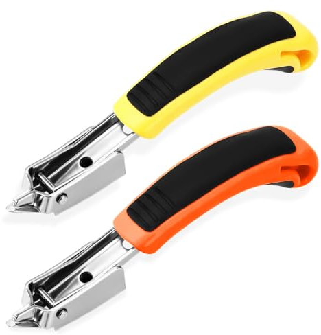2 Stück Klammerentferner, Heftklammerentferner Nagelzieher Entferner Heftklammerentferner Für Hohe Beanspruchung Klammerentferner Mit Gummihandgriff Entfernen Aller Arten Von Heftklammern