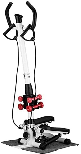 ZHYKLL Portable Stair Stepper for Exercise - Mini Stepper Fitness Equipment with LCD Monitor, Resistance Bands and Floor Mat