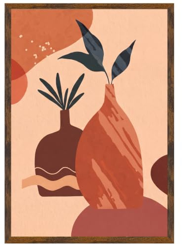 Ditwis bildram 30 x 45 brun, fotoram för 45 x 30 cm affischer, foton, konstverk och pussel, modern affischram för upphängning, ram för lägenheter, kontor och gallerier